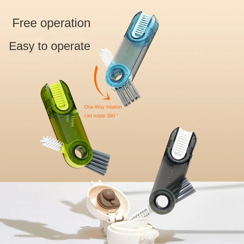 Brosse de Nettoyage Multifonctionnelle pour les Bouteilles et les Couvercles - une Propreté Impeccable dans Tous les Coins!