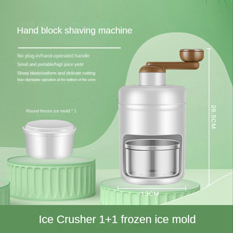 Machine Manuelle à Broyer la Glace - Parfait pour des Boissons Rafraîchissantes!