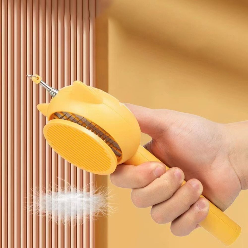 Chevron de Toilettage Rétractable - Soin Doux du Pelage et Jeu pour les Chats