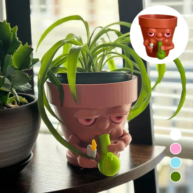 Pot de Fleurs Déco avec Effet Fumé
