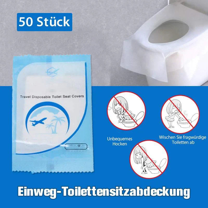 Protection de Siège de Toilette Jetable (50 Pièces)