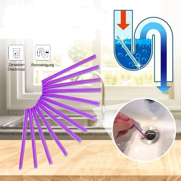 Bâtonnets de Nettoyage Pratiques pour les Écoulements (12 Pièces)