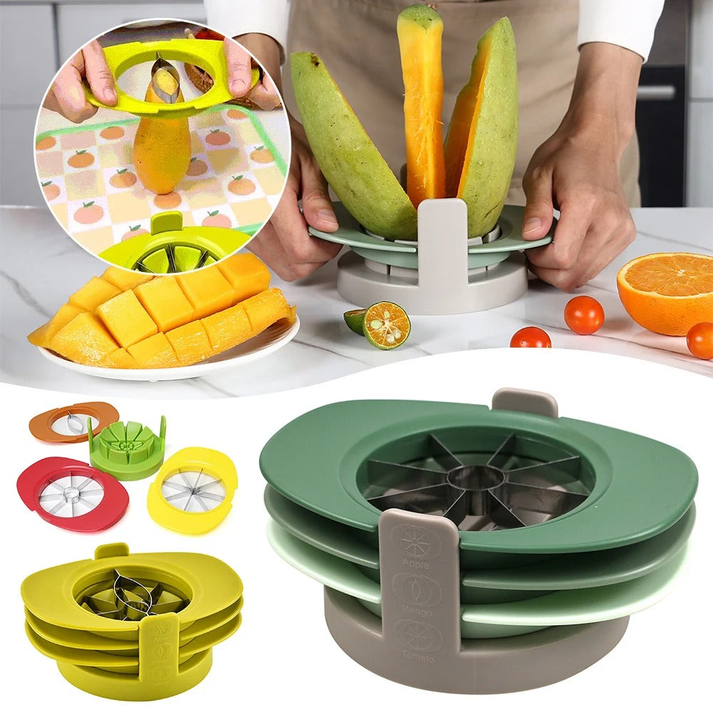Tailleuse Polyvalente 4 en 1 pour Fruits et Légumes - Coupe Rapide et Précise