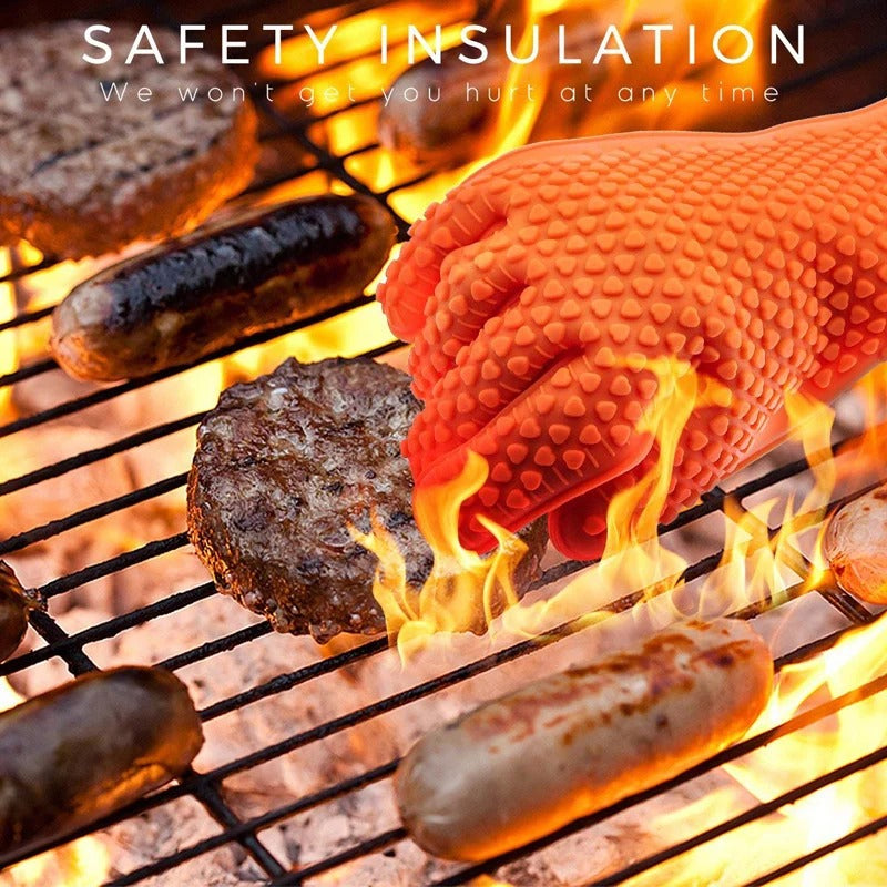 Gants de Protection contre la Chaleur en Silicone - une Préhension Sûre à Haute Température!</p