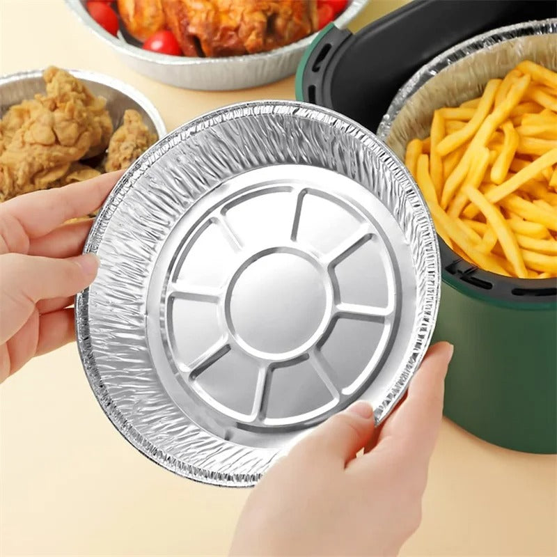 Inserts Réutilisables en Aluminium - Friteuse à Air Chaud Propre et sans Effort