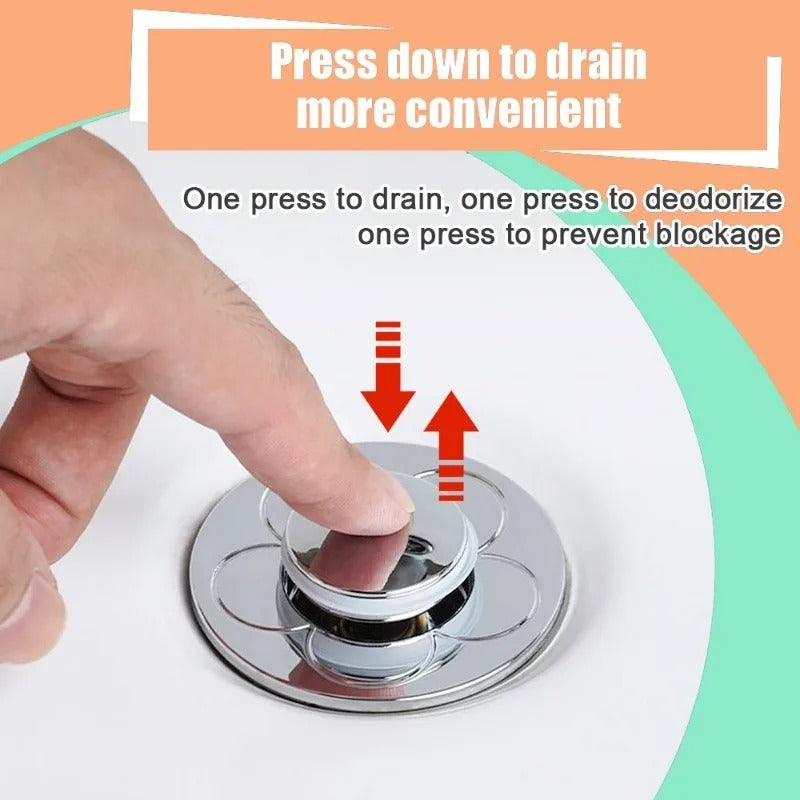 Bouchon de Vidange Universel pour Lavabo - Adaptation Parfaite à Tous les Lavabos