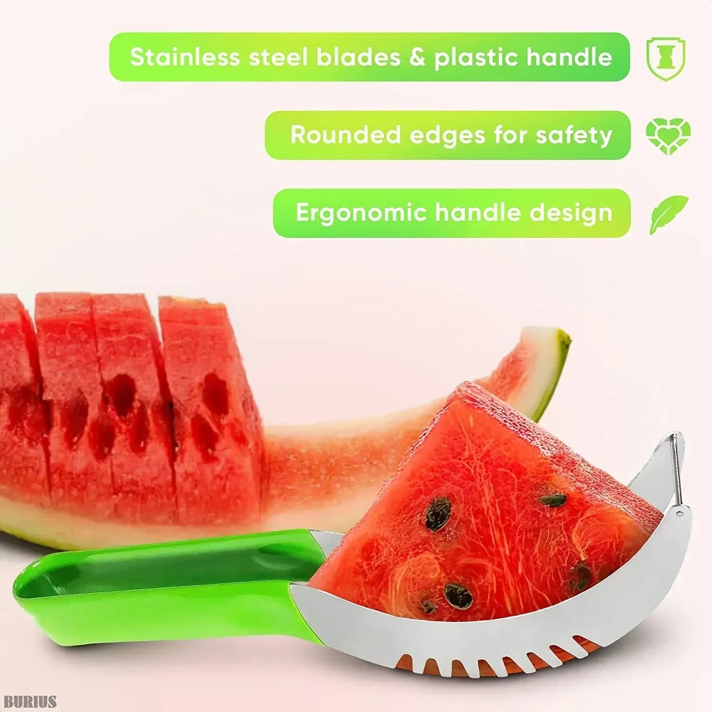 Coupeuse de Fruits Polyvalente en Acier Inoxydable