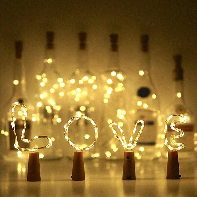 Lampes Led pour Bouchons de Bouteille - Transformez des Bouteilles Vides en Décorations D' Ambiance!