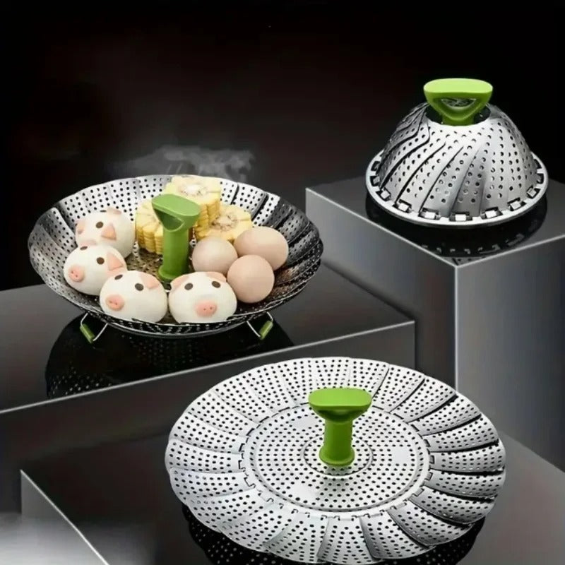 Cuiseur Vapeur en Inox Pliable