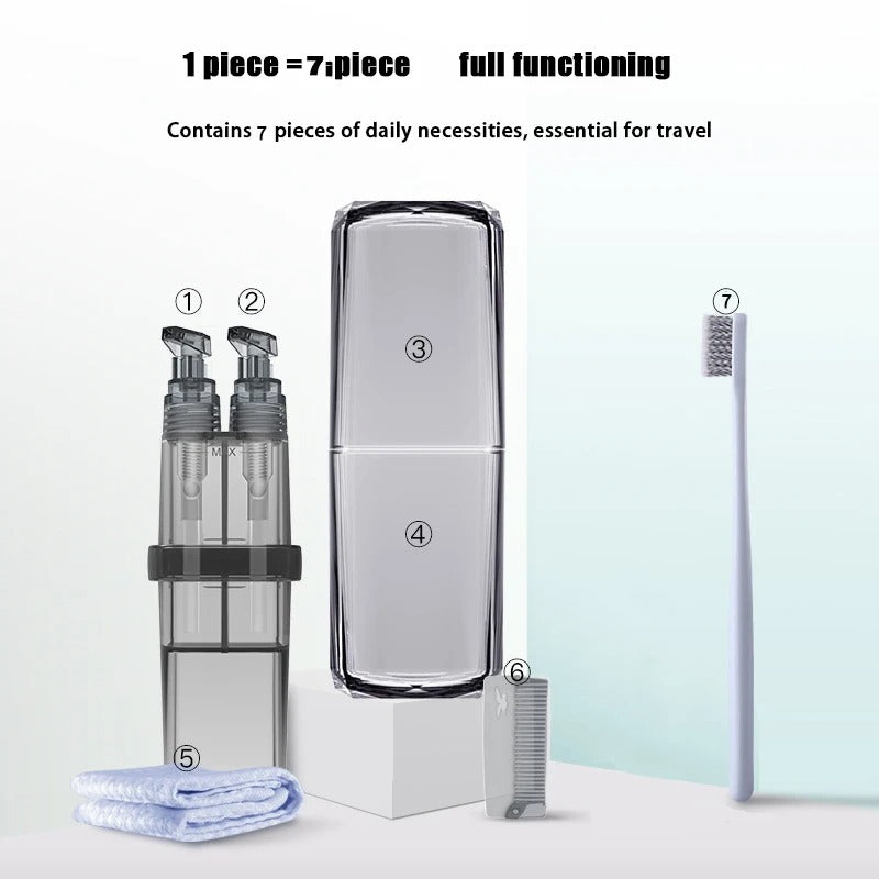 Organisateur de Voyage 8 en 1 pour les Ustensiles de Toilette