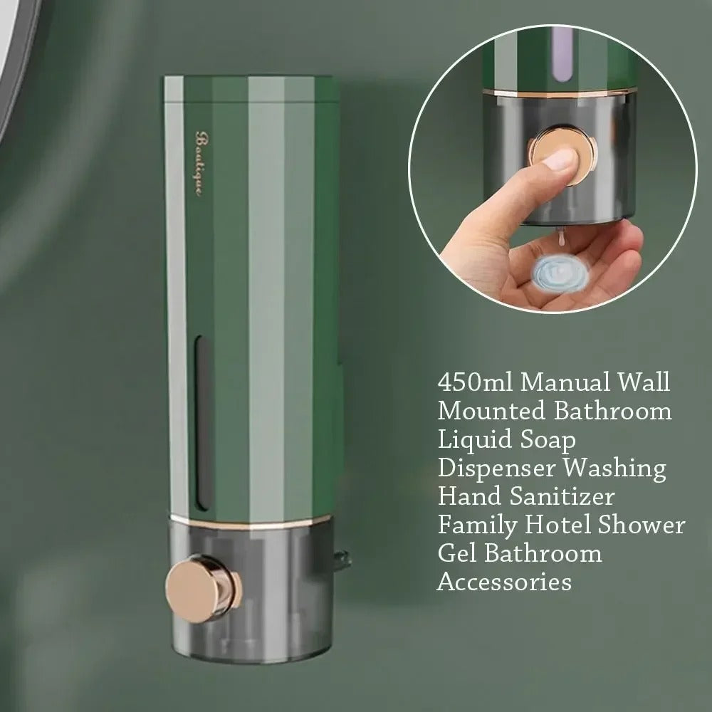 Distributeur de Savon Liquide à Montage Mural avec Mécanisme de Pompe