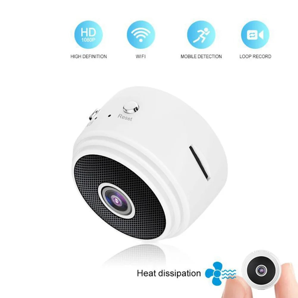 Mini-caméra Wifi Compacte avec Fixation Magnétique