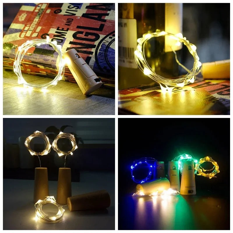 Lampes Led pour Bouchons de Bouteille - Transformez des Bouteilles Vides en Décorations D' Ambiance!