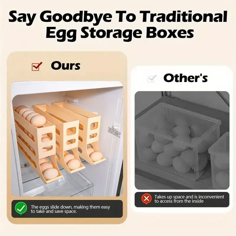 Etagère D' Organisation pour les Œufs à Quatre Niveaux