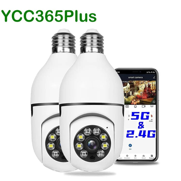 Caméra de Surveillance sans Fil Intelligente avec Lampe Intégrée