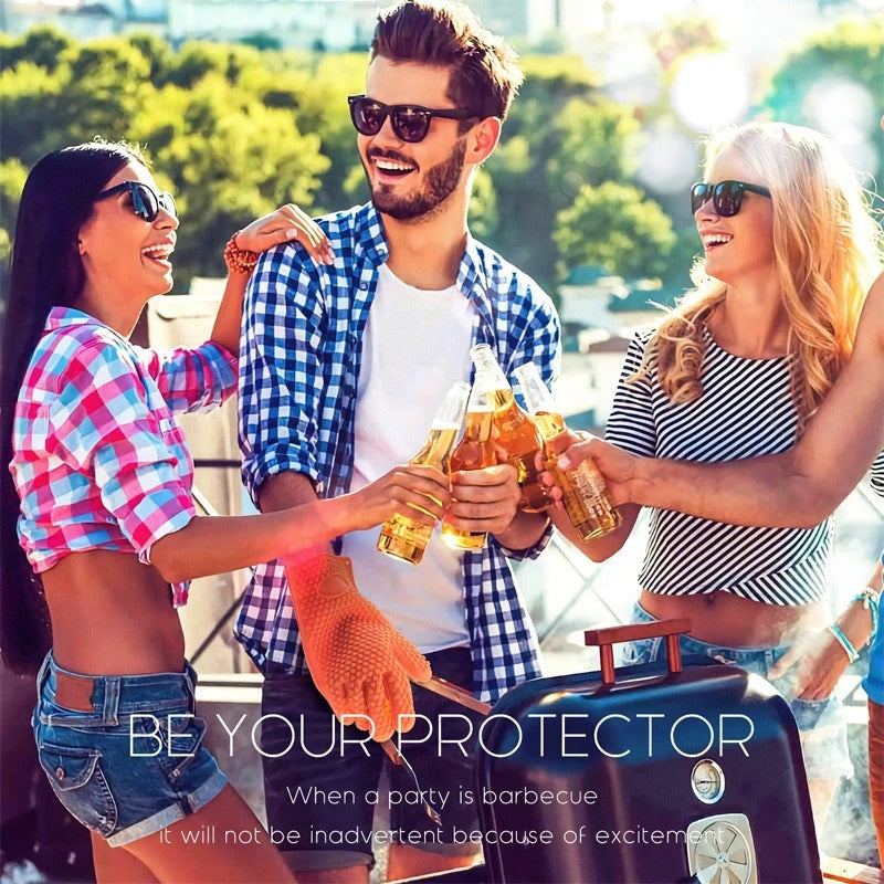 Gants de Protection contre la Chaleur en Silicone - une Préhension Sûre à Haute Température!</p
