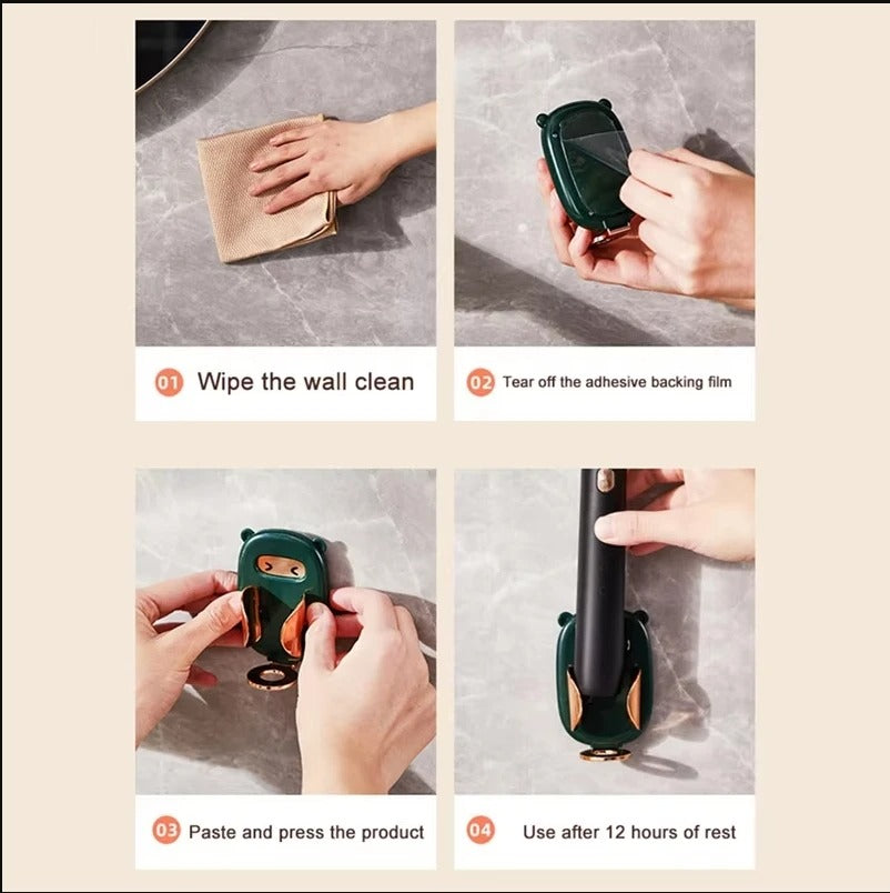 Support Mural pour Brosses à Dents Électriques - Ordre & Hygiène dans la Salle de Bain!