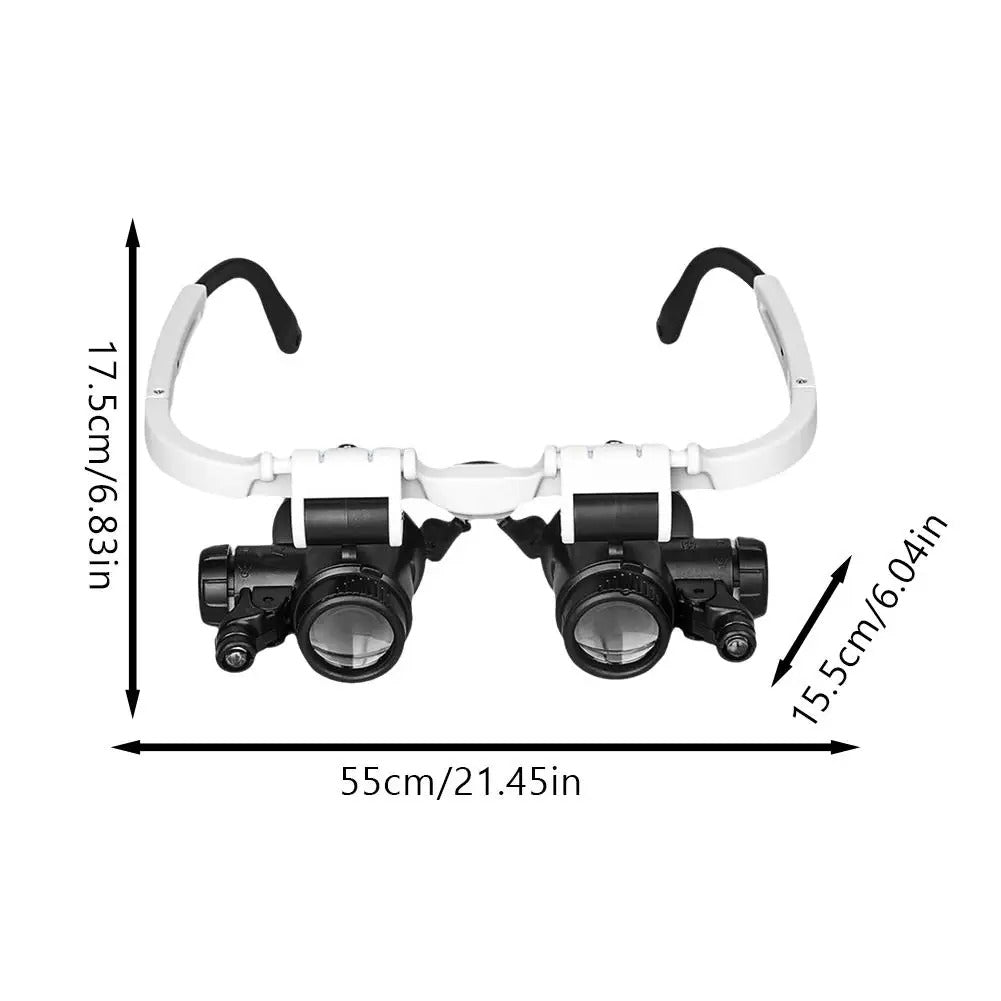 Les Lunettes - Loupe Led avec Grossissement