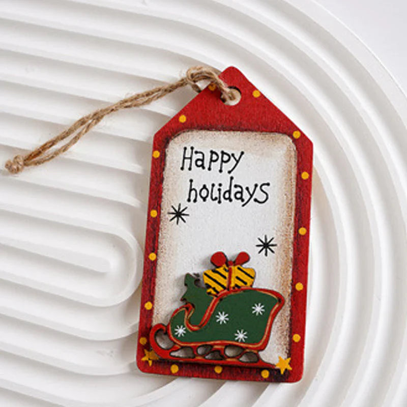 Des Pendentifs en Bois pour une Décoration de Noël Festive