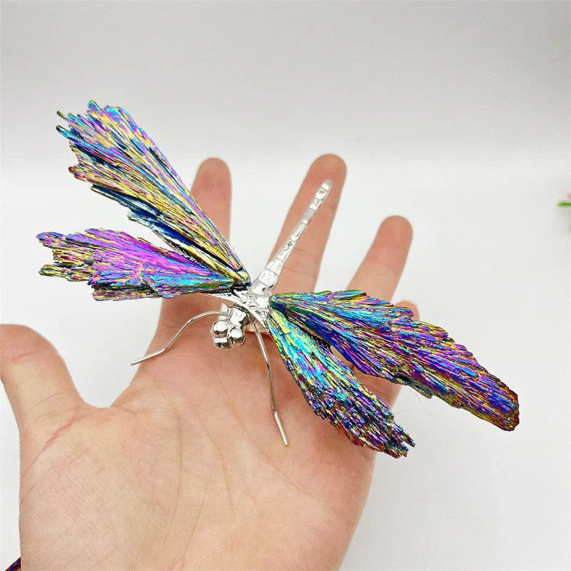 Décoration de Libellules en Cristal Colorée