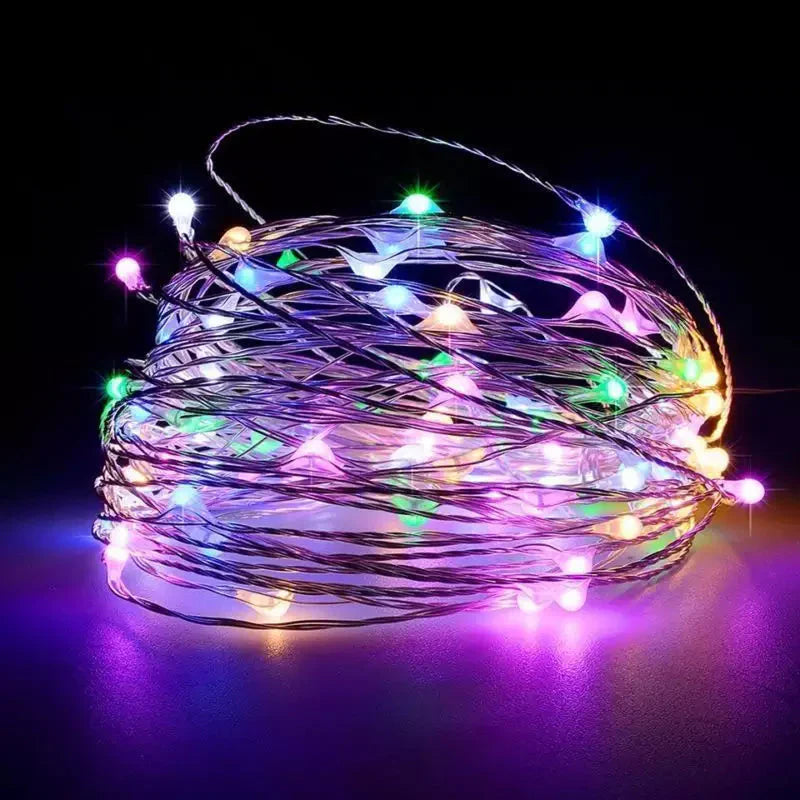 Chaîne Lumineuse Décorative en Fil de Cuivre avec Connexion Usb