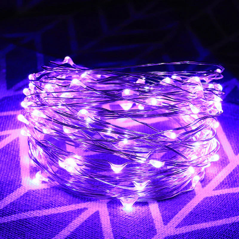 Chaîne Lumineuse Décorative en Fil de Cuivre avec Connexion Usb