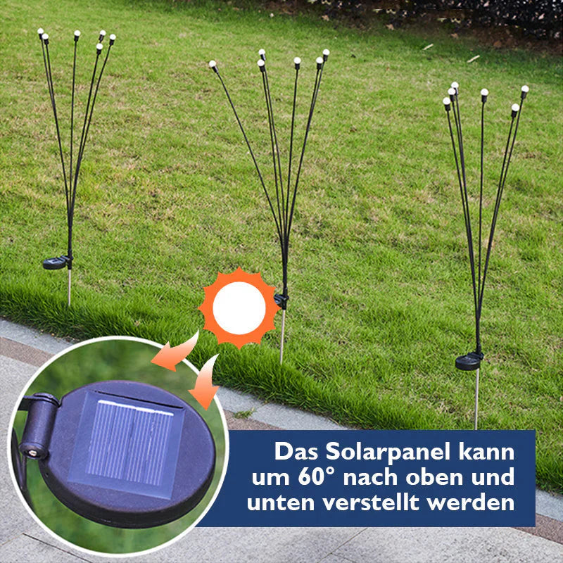 Lampes Led de Jardin à Énergie Solaire - Effet Lucioles