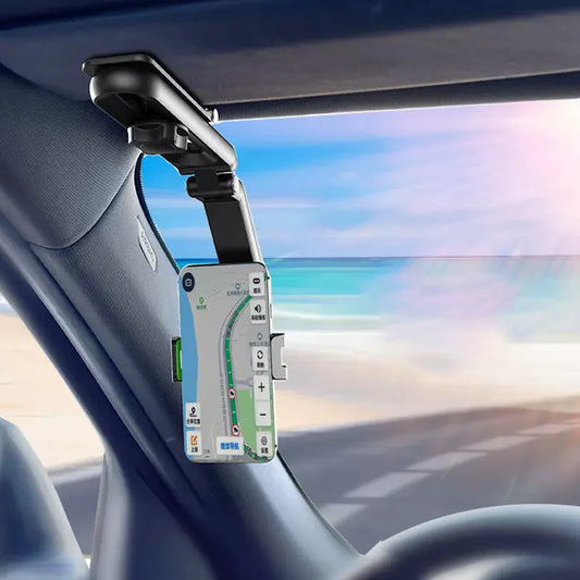 Porte-téléphone Pivotant pour Pare-soleil - Sécurité et Flexibilité sur la Route!