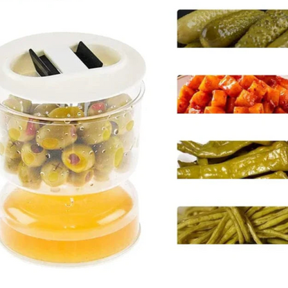 Picklefresh - le Récipient Pratique pour les Cornichons et les Olives avec Passoire