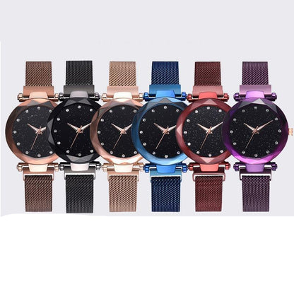 Montre Étanche avec Design de Ciel Étoilé pour les Filles