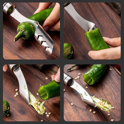 Enlève - Graines en Acier Inoxydable pour les Légumes et les Fruits
