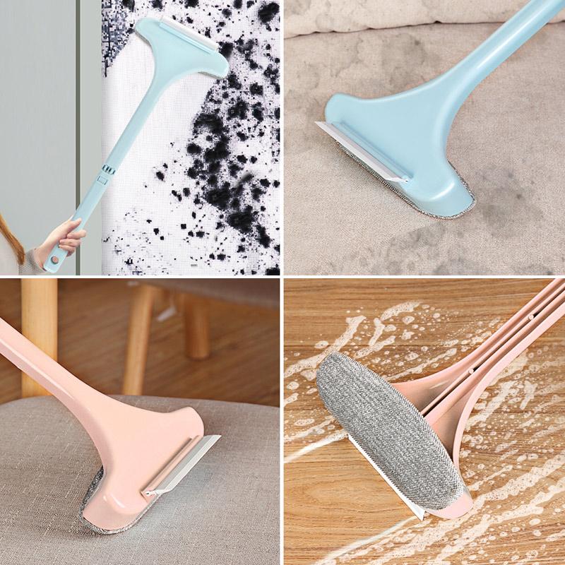 Brosse de Nettoyage du Verre à Double Face - pour une Brillance sans Traces