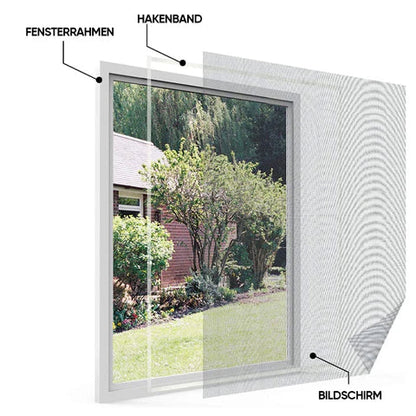 Moustiquaire Auto-adhésive - de L' Air Frais sans Visiteurs Gênants!