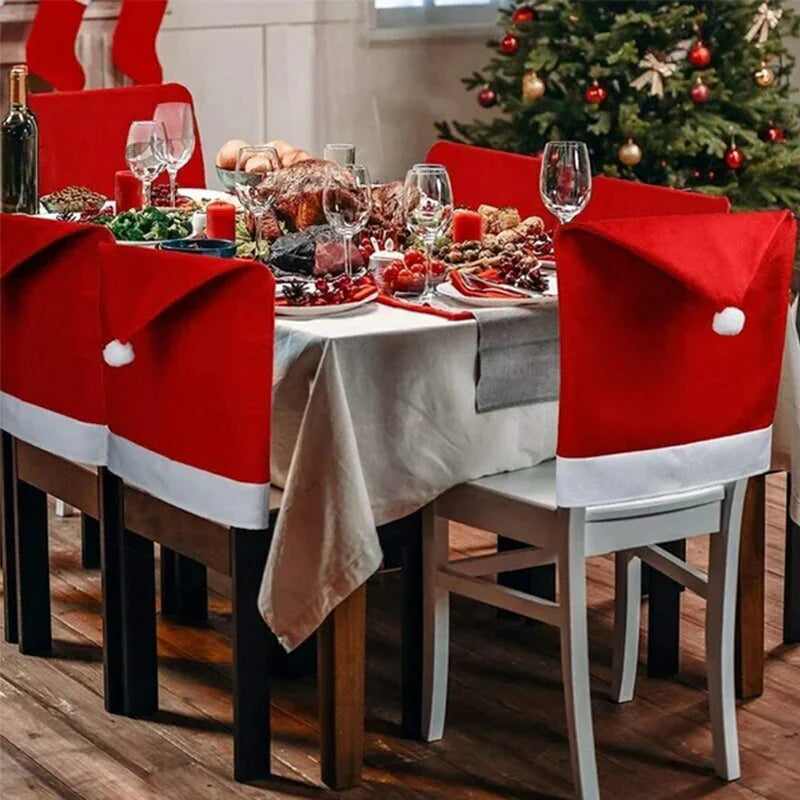 Housses de Chaises Magie de Noël - une Décoration de Fête pour Tes Chaises