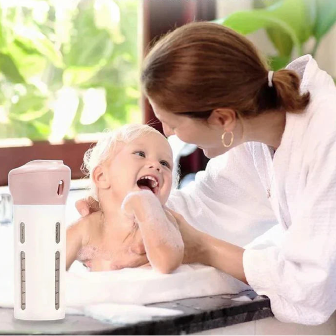 Reisebuddy - Distributeur 4 en 1 pour Shampoing, Lotion & Plus