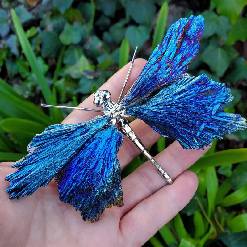 Décoration de Libellules en Cristal Colorée