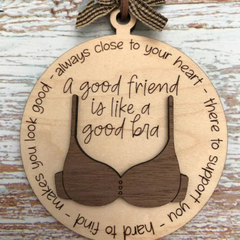Noëlspirit - Drôle de Pendentif en Bois pour une Décoration Festive