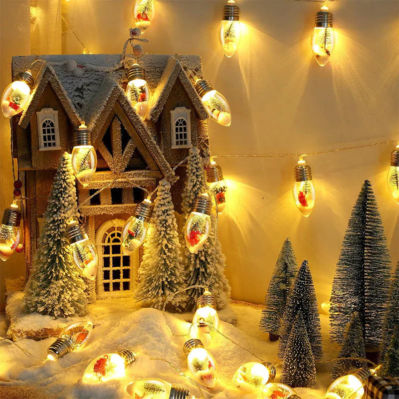 Chaînes Lumineuses Led de Noël Festives - une Lumière Magique pour les Fêtes