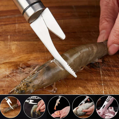Couteau à Poisson et à Crevettes Multifonctionnel