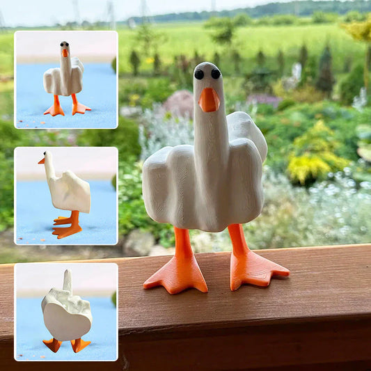 Figure de Canard Audacieuse pour le Jardin