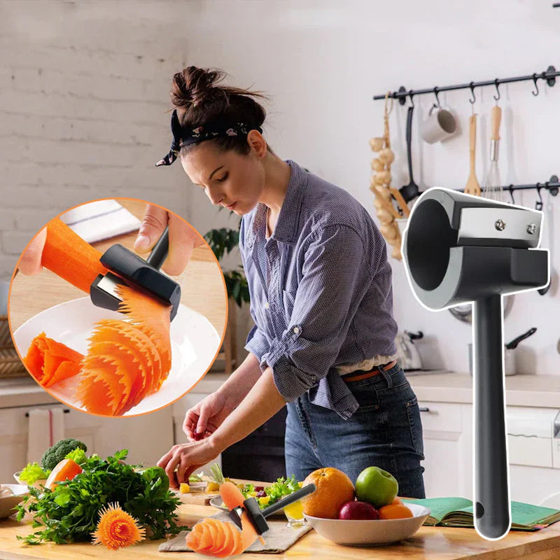 Rouleau Décoratif pour Légumes et Fleurs - des Motifs Créatifs en un Clin D' Œil