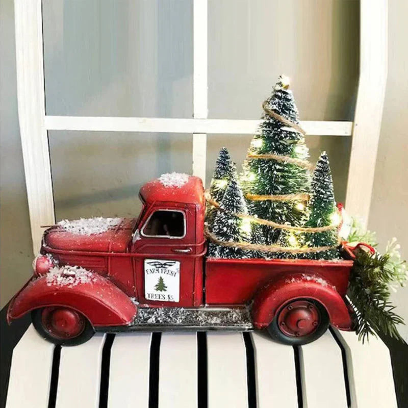 Camion Décoratif Festif - le Charme de Noël pour Votre Maison