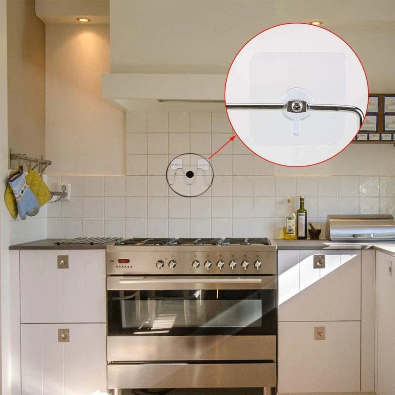 Crochets à Vis Autocollants - Simples, Stables et Ne Laissant Pas de Trace