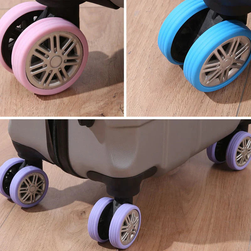 Housses de Protection en Silicone pour Roulettes de Valises - Protection & Réduction du Bruit