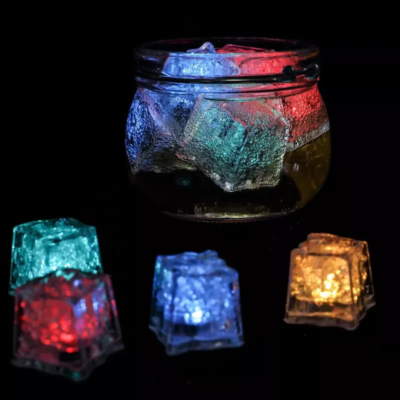Les Lumières Led pour Glaçons - Kit D' Éclairage Multicolore (12 Pièces)