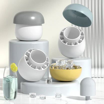 Récipient à Glaçons en Silicone en Forme de Champignon - Parfait pour des Rafraîchissements Cools!