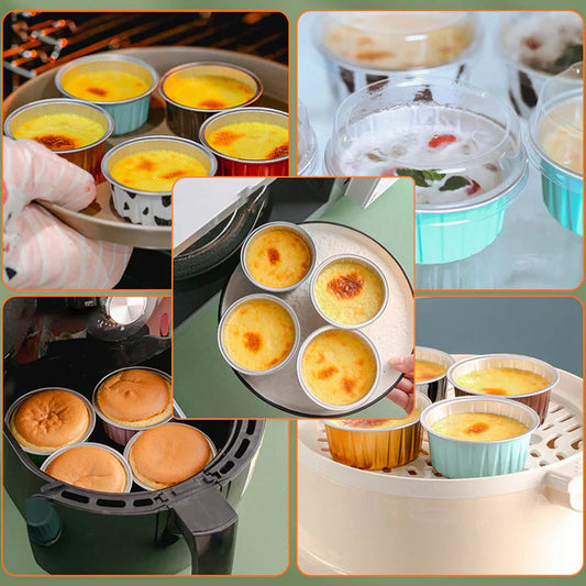 Moules à Pâtisserie en Aluminium Pratiques - Parfaits pour la Pâtisserie, les Grillades et la Cuisine!