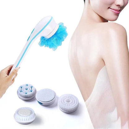 Brosse Électrique pour le Corps avec 5 Accessoires - Nettoyage et Détente en un Seul Geste