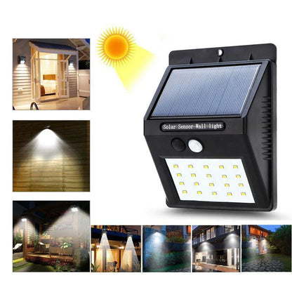 Lampes Murales Solaires Super Lumineuses avec Capteur de Mouvement - Lot de 20