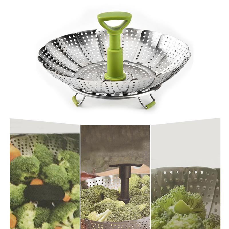 Cuiseur Vapeur en Inox Pliable